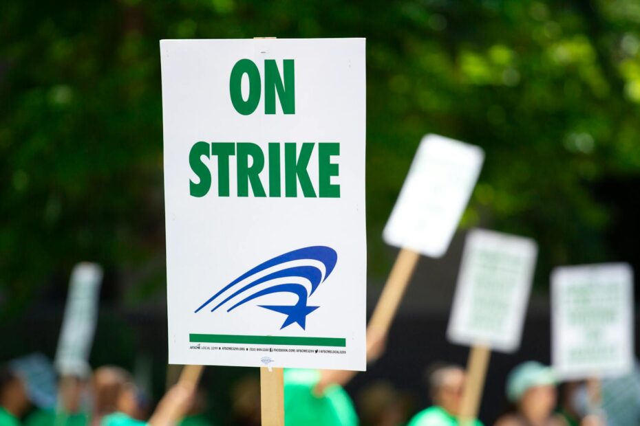 On Strike Sign